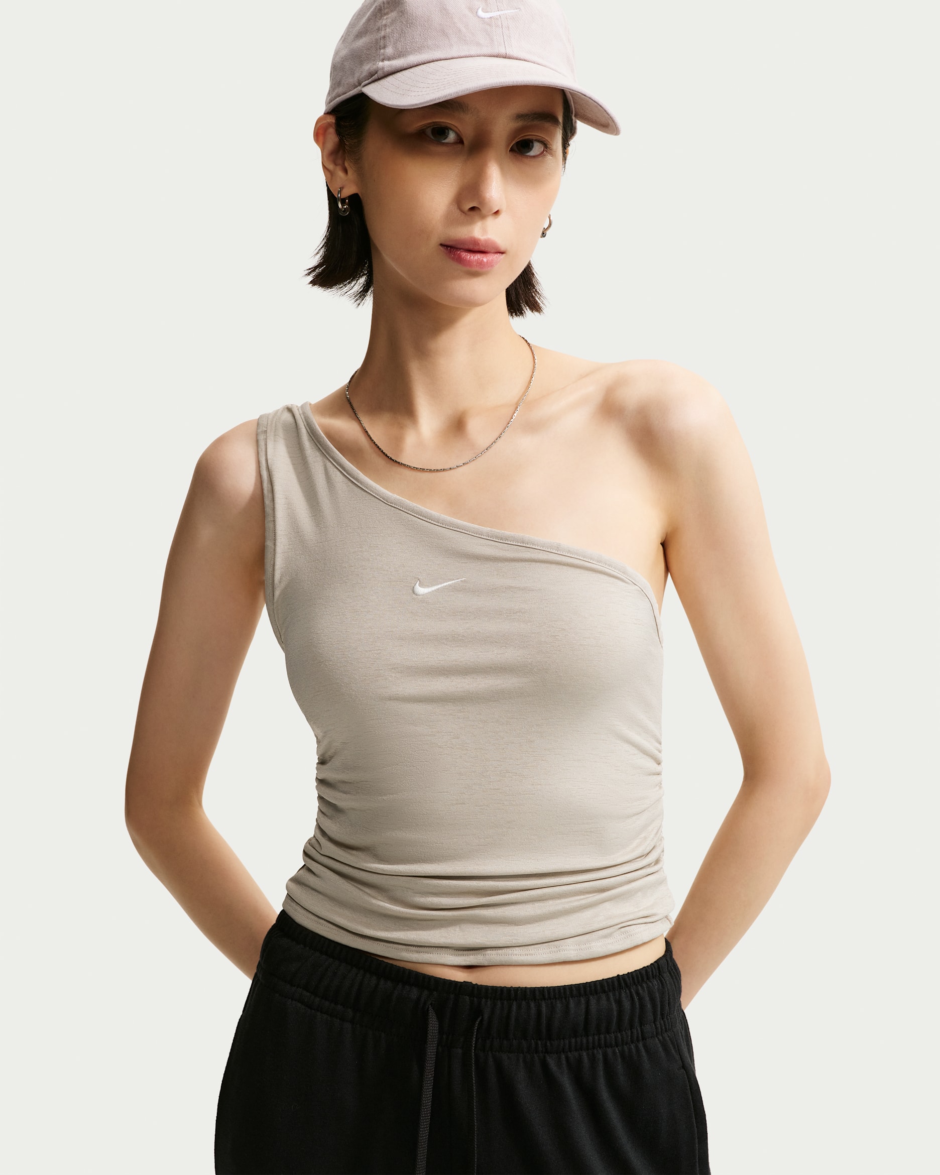 Nike Sportswear Women's Tight One-Shoulder Tank Top. Nike ID